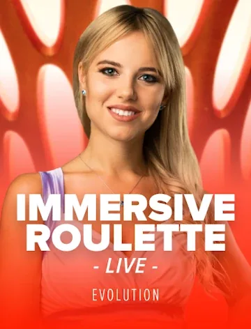 Evolution title Immersive Roulette, 97.3% RTP, playable at Fortune Clock Casino