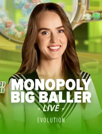 Evolution title Monopoly Big Baller, 96.1% RTP, playable at Fortune Clock Casino