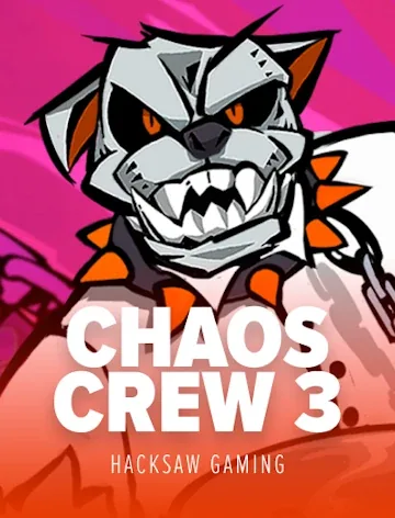 Hacksaw Gaming title Chaos Crew, 96.3% RTP, playable at Fortune Clock Casino