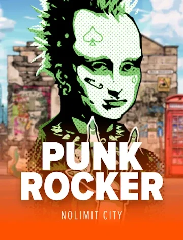 Nolimit City title Punk Rocker, 96.1% RTP, playable at Fortune Clock Casino