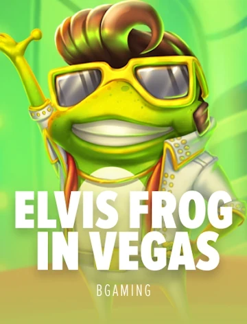 BGaming title Elvis Frog in Vegas, 96% RTP, playable at Fortune Clock Casino