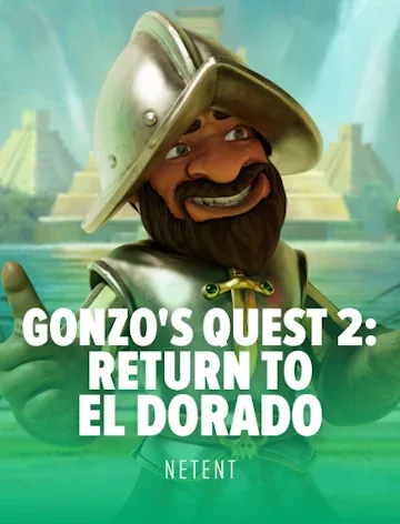 NetEnt title Gonzo's Quest, 96% RTP, playable at Fortune Clock Casino